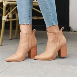 Womens slip on ankle boots